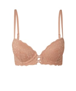 Soutien-gorge push-up en dentelle florale;