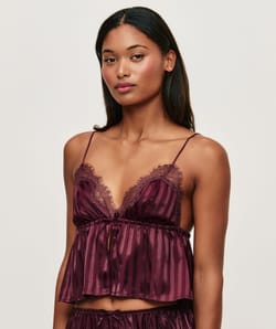 Satin and lace camisole;
