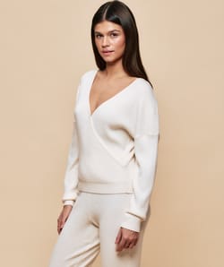 Cardigan en maille c&ocirc;tel&eacute;e;