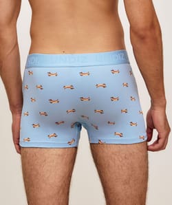 Printed cotton boxers with dachshunds;