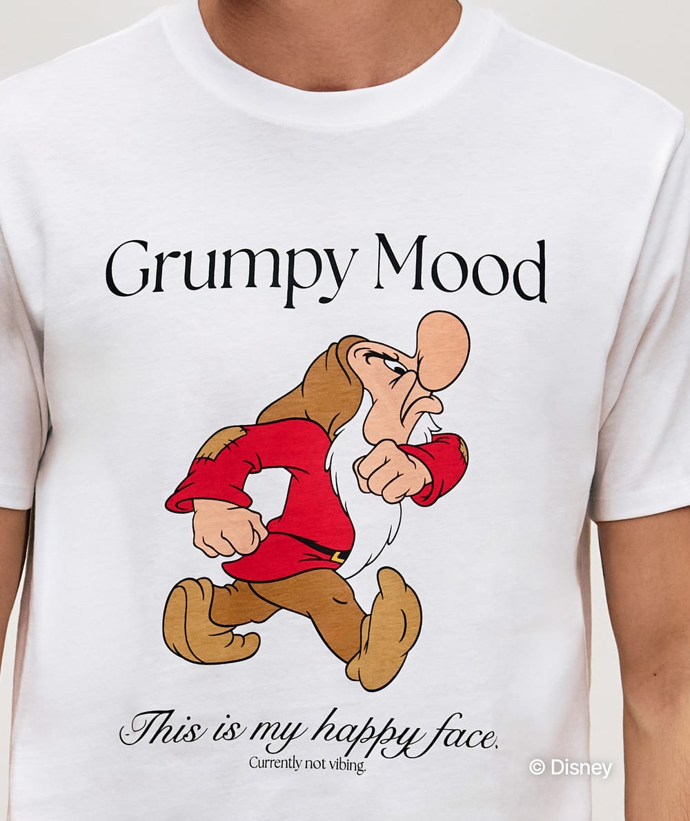 Grumpy t-shirt and boxer set;