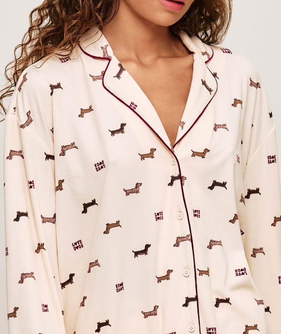 Dachshund print jersey shirt Chlosertoyou;