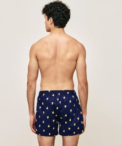 Duck print cotton boxer shorts;
