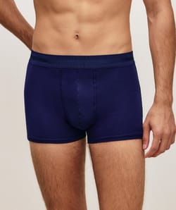 Cotton boxer shorts with message;