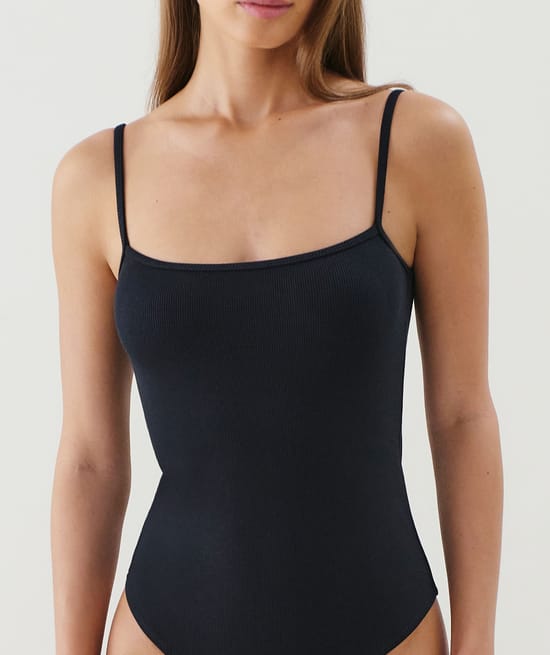 Ribbed jersey Bodysuit;
