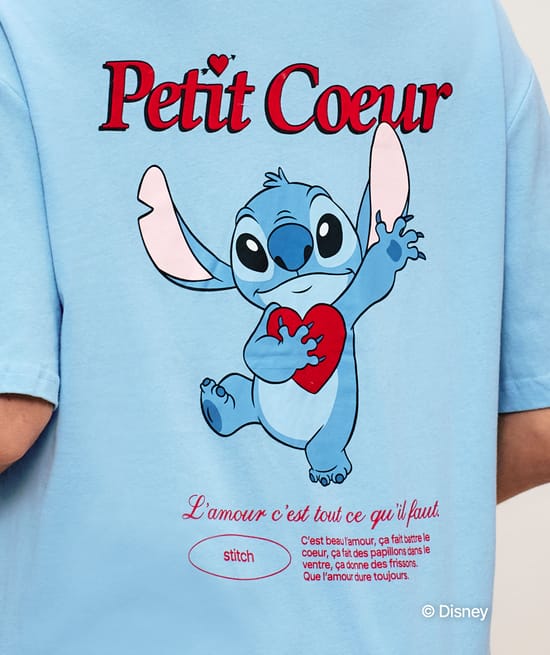 Oversized cotton Stitch T-shirt;