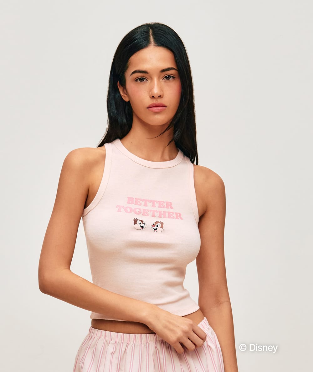 Tic and Tac jersey tank top;