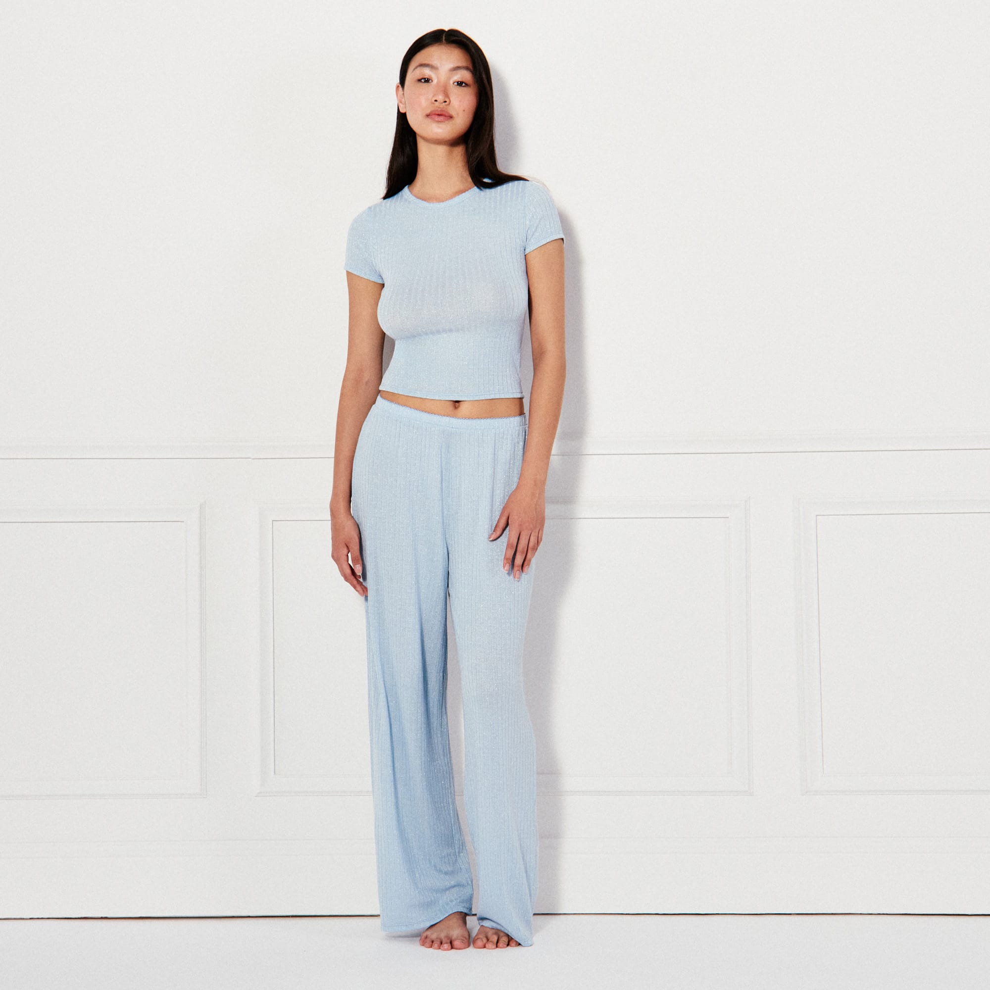 Pantalon Jersey Décontracté Please - Taille 38 - Kaki-rose - Coton/polyester - Occasion Bon état