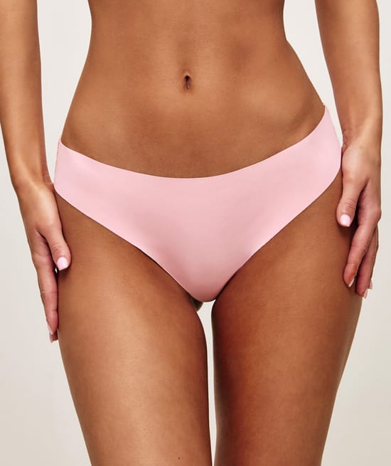 Microfibre and lace knickers;