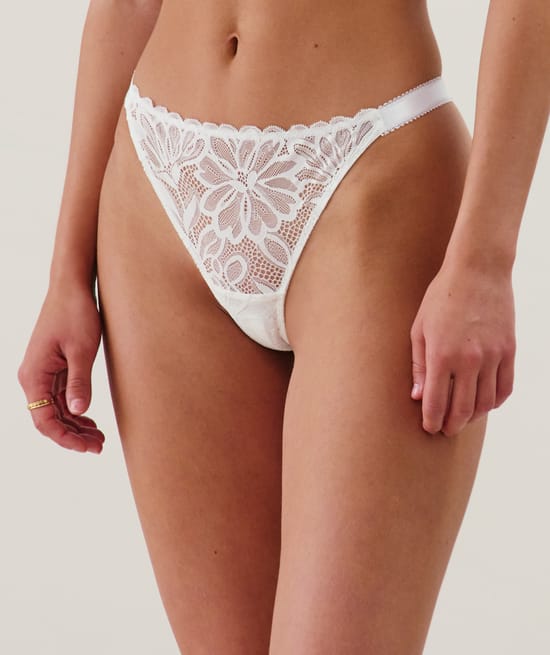 Lace thong;