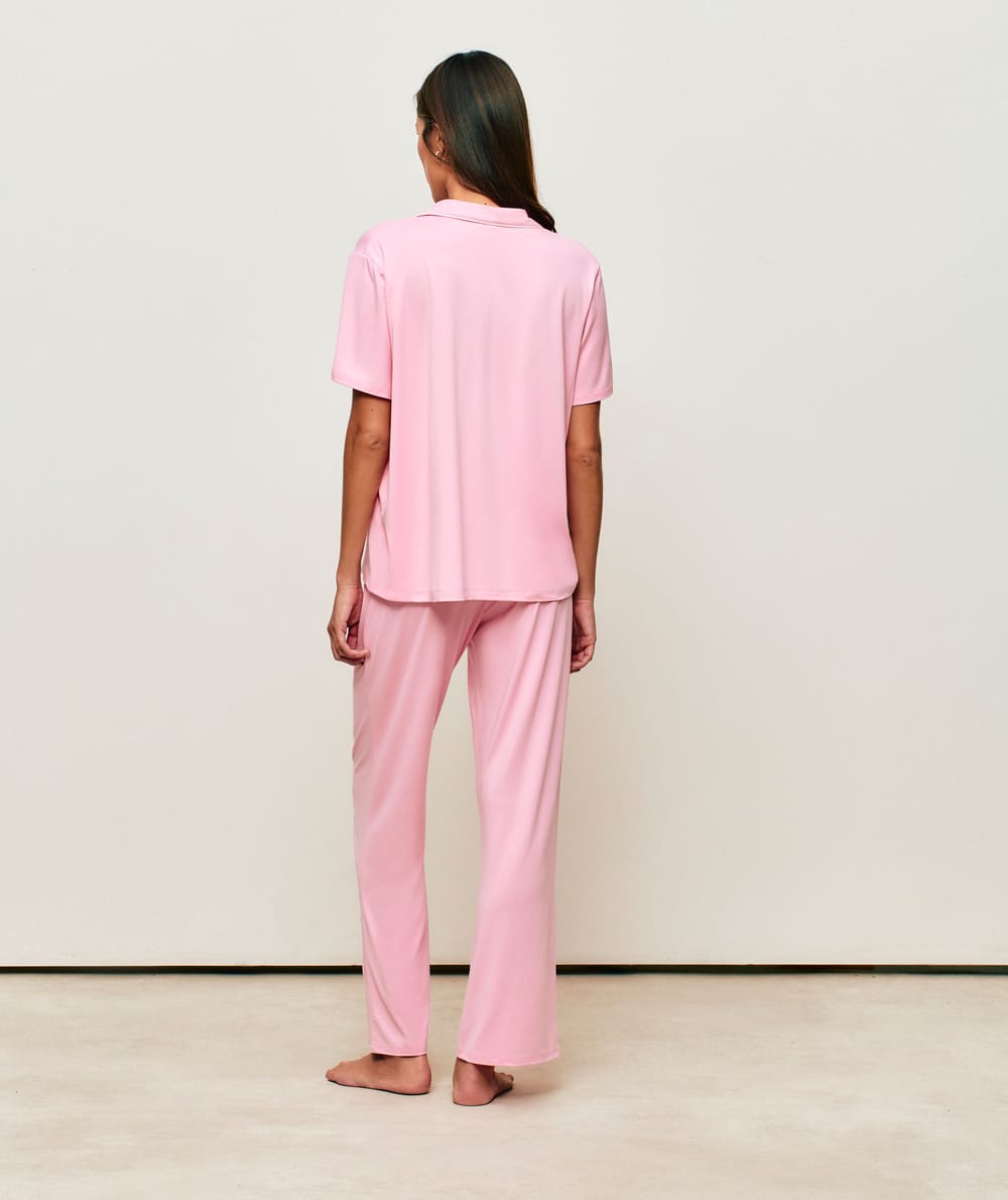 Set chemise &agrave; manches courtes et pantalon en jersey ;