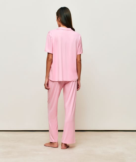 Set chemise &agrave; manches courtes et pantalon en jersey ;