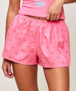 Short in printed poplin crabs;