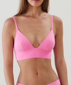 Soutien-gorge triangle en microfibre;