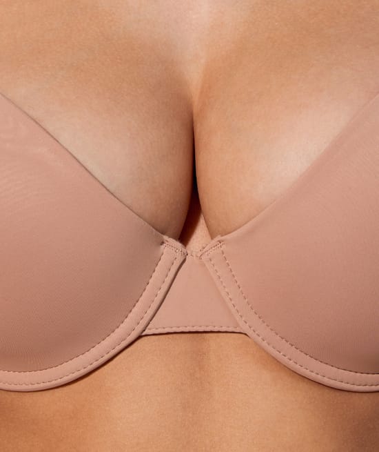Microfibre push-up padded bra;