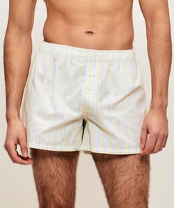 Cale&ccedil;on en coton &agrave; rayures;