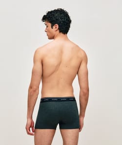 Plain cotton boxer shorts;