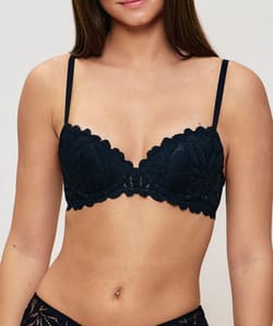 Lace push-up bra;