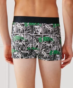 Katoenen boxershort met motief;