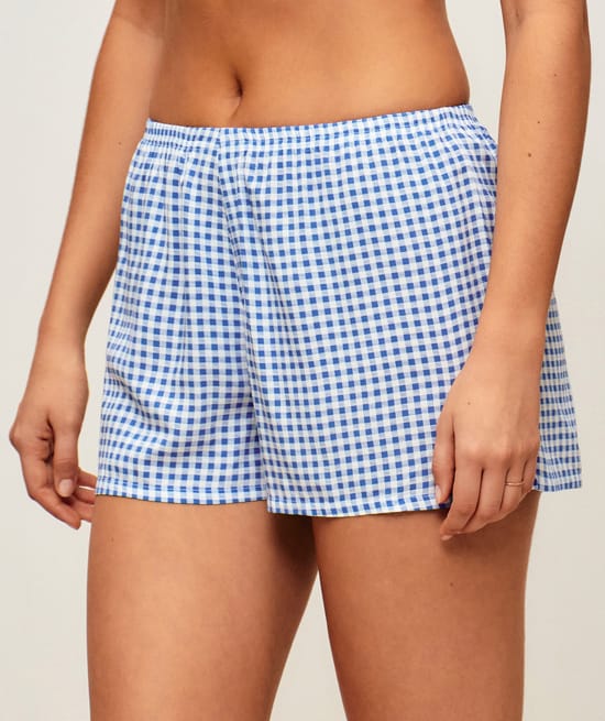 Short motif vichy;