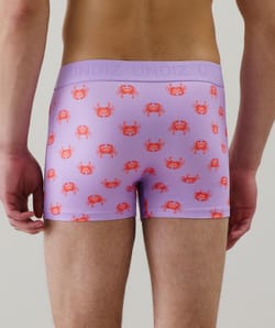 Cotton boxer shorts with pattern;