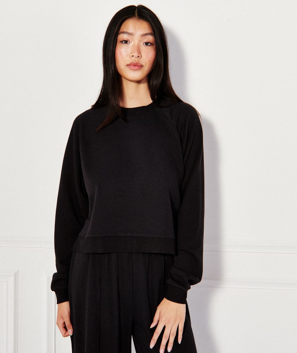 Sweatshirt van fleece;