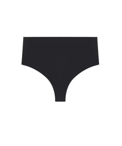 Microfiber high-waisted thong;