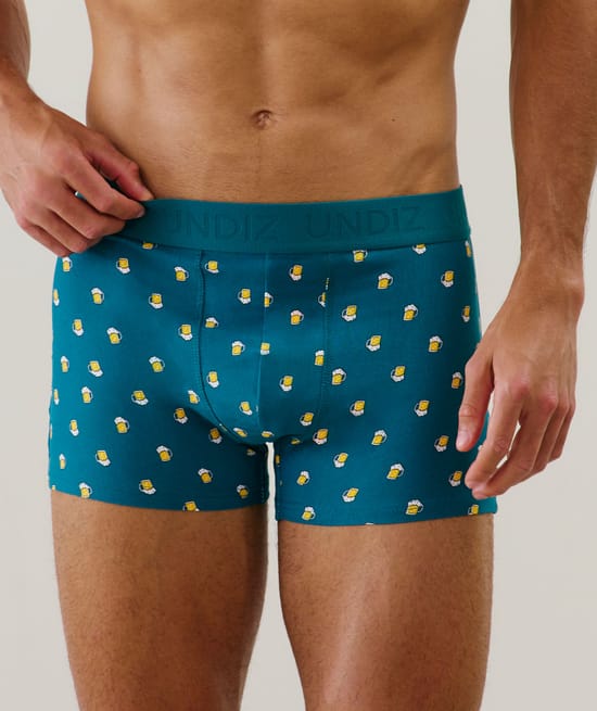 Cotton printed boxer shorts;