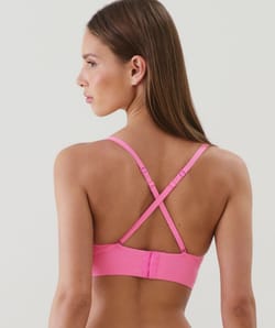 Soutien-gorge triangle en microfibre;