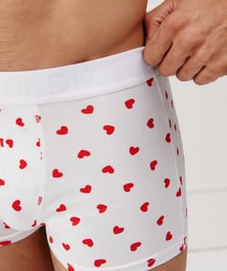 Bóxers con estampado de corazones;