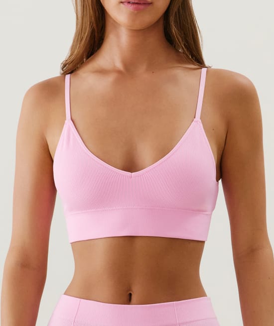 Seamless triangle bra;