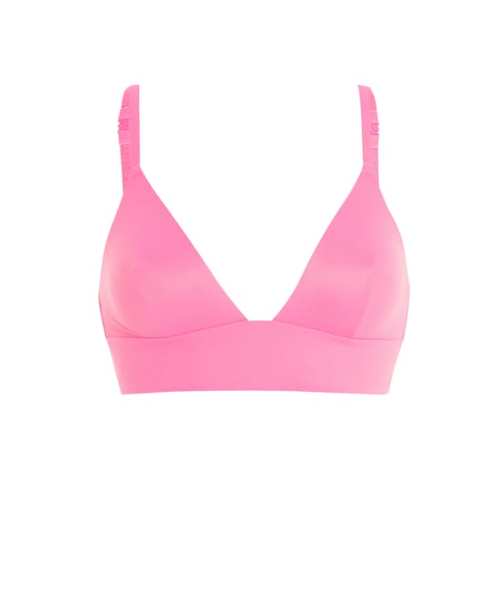 Soutien-gorge triangle en microfibre;
