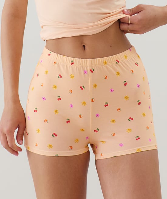 Short en jersey à motifs;