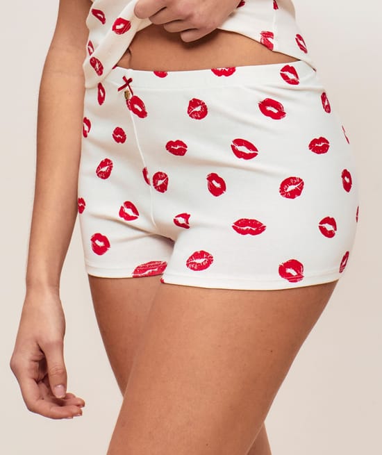 Short jersey motifs bouches;