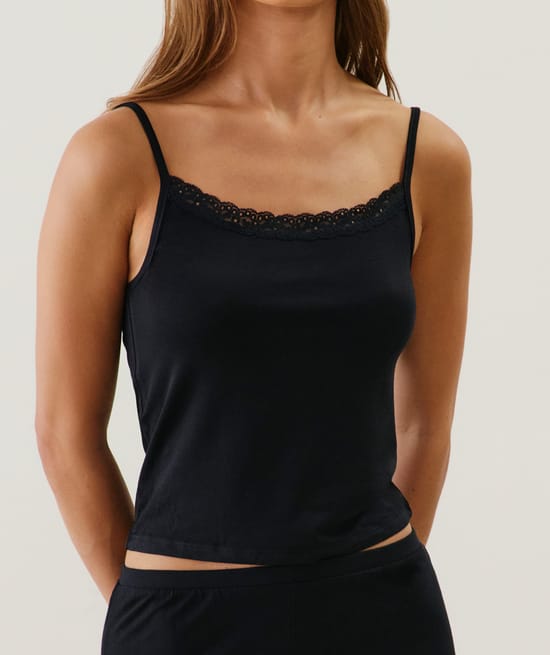 Camiseta de tirantes de punto;