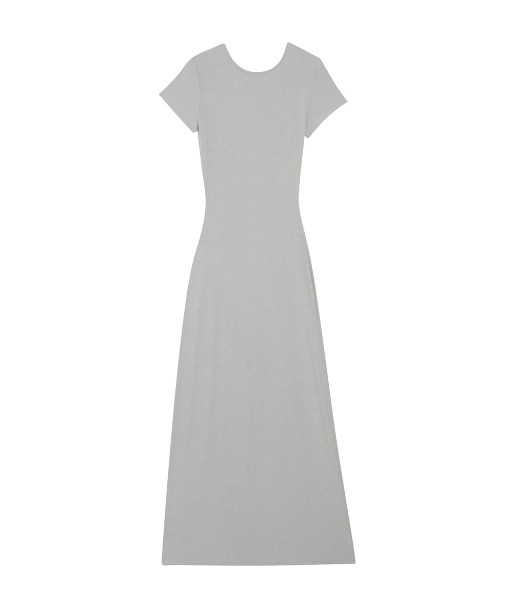 Lange jersey jurk;