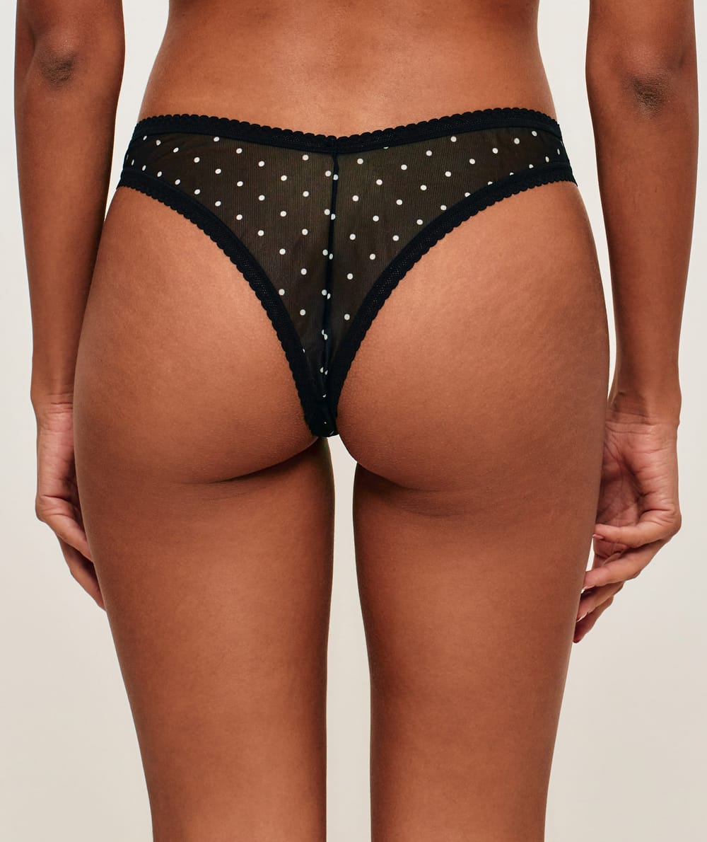 Tanga en mesh;