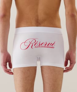 Katoenen boxer met boodschap;