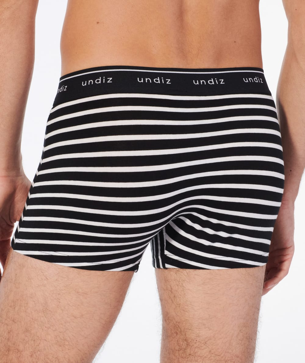 Katoenen boxershort met strepen ;