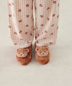 Chaussons polaire ourson;