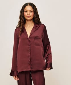 Satin shirt;