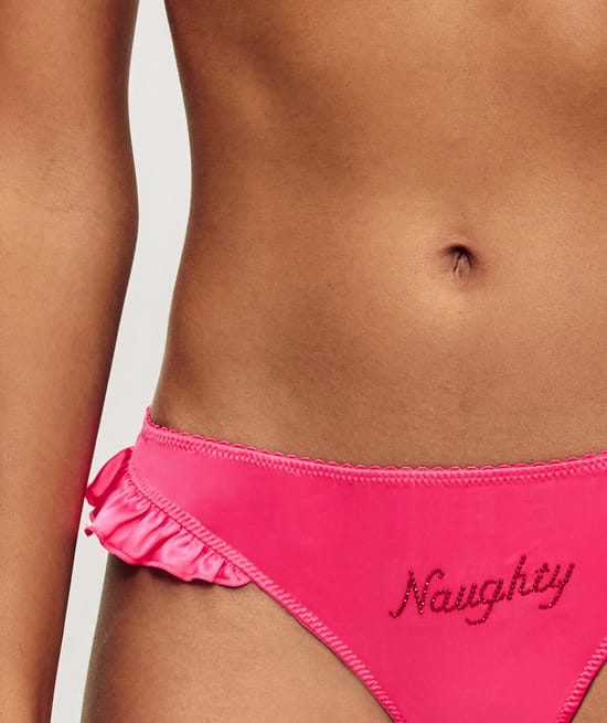 Ensemble string et masque de nuit en satin;