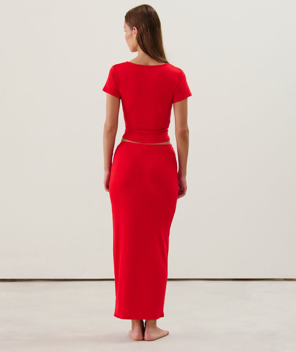 Top with golden rings;