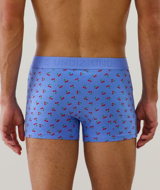 Cotton boxer shorts with patterns;