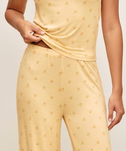 Printed jersey pants with ducks;