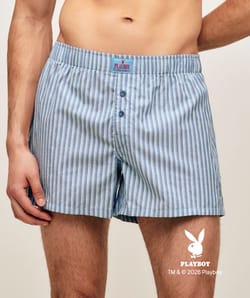 Playboy striped cotton boxers;