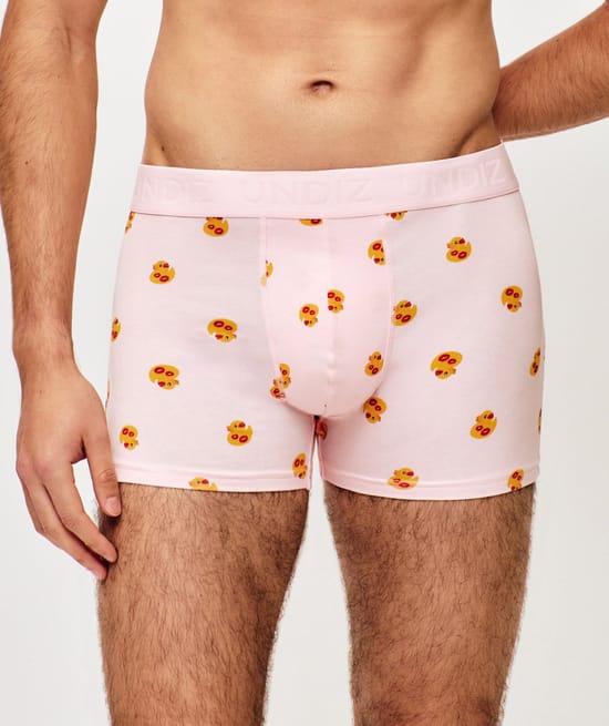 Duck print cotton boxer shorts;