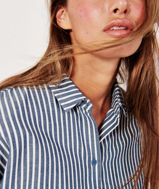 Chemise à rayures;