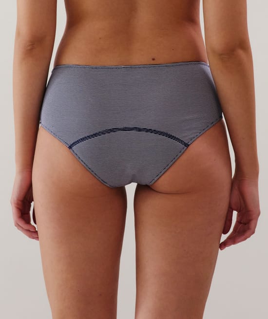 Flux moyen - Shorty menstruel en coton;