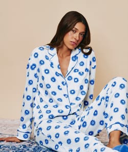 Ribbed jersey shirt with sun pattern;